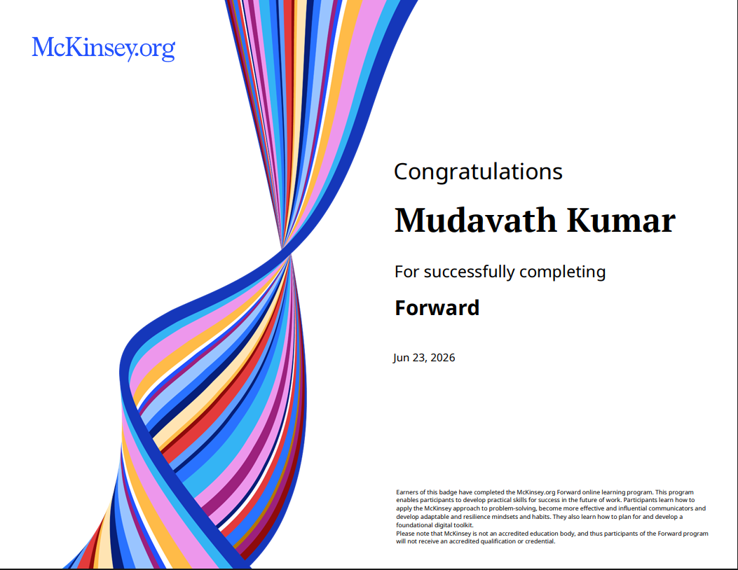McKinsey Forward Program